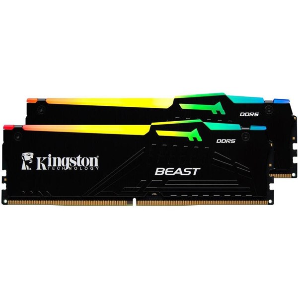 KINGSTON 64GB 2X 32GB DDR5 6000MHZ CL36 RGB DUAL KIT PC RAM BEAST EXPO KF560C36BBEAK2-64TR