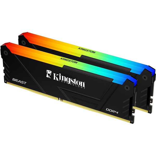 KINGSTON 64GB 2X 32GB DDR4 3200MHZ CL16 RGB DUAL KIT PC RAM BEAST KF432C16BB2AK2-64TR