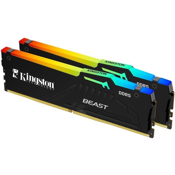 KINGSTON 64GB 2X 32GB DDR5 5600MHZ CL36 RGB DUAL KIT PC RAM BEAST EXPO KF556C36BBEAK2-64TR