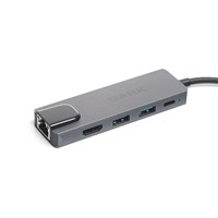 DARK DK-AC-U31X46 Type-C to Ethernet / HDMI / USB 3.0 - USB 2.0 / USB-C PD 65W Macbook Pro/Air  Notebook/Ultrabook için Port Çoklayıcı HUB