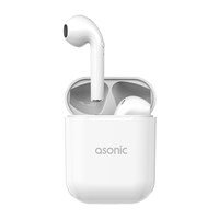 Asonic AS-TWS130 PRM Beyaz Mobil Telefon Uyumlu Bluetooth TWS AirPods Mikrofonlu Kulaklık