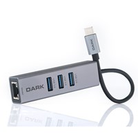 DARK DK-AC-U31X3GL Gigabit USB 3.0 Ethernet 3x USB Çoklayıcı 