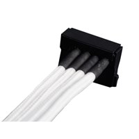 SilverStone Molex to 4 x SATA Uzatma Çoklayıcı Örgülü Beyaz Kablo SST-PP07-BTSW