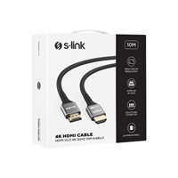 S-LINK SLX-HD4K10 10 Mt Metal v2.0 4K 4096x2160 60Hz HDMI Kablo