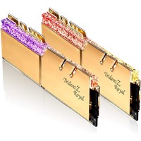 GSKILL 32GB 2X 16GB DDR4 3200MHZ CL16 DUAL KIT PC RAM TRIDENT Z ROYAL GOLD F4-3200C16D-32GTRG