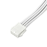 SilverStone 44 pin Anakart CPU - 8 pin 16AWG Yüksek Akım Taşıma Kapasiteli CPU Güç Uzatma Kablosu 30cm Beyaz SST-PP07E-EPS8W-V2