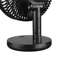 Everest EFN-521 Masaüstü Taşınabilir Şarjlı Siyah 1200mAh Usb Fan