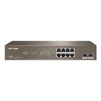 IP-COM 8port IP-G3310F Gigabit 2-SFP Cloud Yönetilebilir Rack Mount Swıtch Metal Kasa