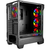 POWERBOOST VK-Z002B 4-ARGB RING FANLI GAMING MID-TOWER PC KASASI