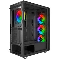 POWERBOOST VK-G3506S 4-RGB RIGN FANLI GAMING MID-TOWER PC KASASI