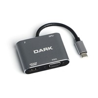 Dark Dk-Ac-U31xhdv Type-C To Hdmı/Vga 4K Çevirici Hub