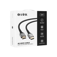 S-LINK SLX-HD4K15 15 Mt Metal v2.0 4K 4096x2160 60Hz HDMI Kablo