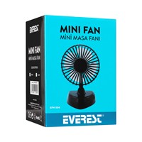 Everest EFN-504 Taşınabilir Masaüstü Siyah Usb Fan