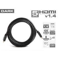 DARK DK-HD-CV14L500 5metre HDMI  HDMI Görüntü Kablosu 3D Gold 1.4v