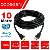 CODEGEN CPS100 10metre HDMI Görüntü Kablosu 3D Gold 1.4v 2K