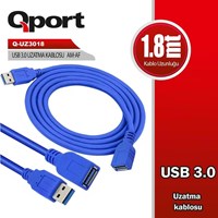 QPORT 1.8metre Q-UZ3018 USB 3.0 Uzatma Kablosu