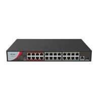 HILOOK 24port NS-0326P-230B 10/100 1-SFP 230W FULL POE YÖNETİLEMEZ SWITCH