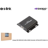 S-LINK SW-HDEX120 120m HDMI Extender Uzatıcı CAT5e/CAT6 Kablo ile