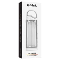 S-link SL-3655 Grey Florasan Tip Ledli 2400mAh 5V/1A 136 Ledli Işıldak