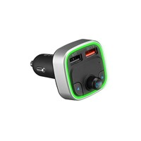 S-link SL-BT401 RGB Bluetooth V5.0 Led Ekran Tf Kart 64GMax Çift USB QC3.05V/2.4A Hızlı Şarjlı Fm Transmitter