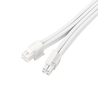 SilverStone 44 pin Anakart CPU - 8 pin 16AWG Yüksek Akım Taşıma Kapasiteli CPU Güç Uzatma Kablosu 30cm Beyaz SST-PP07E-EPS8W-V2