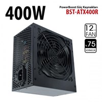 PowerBOOST 400W BST-ATX400R 12cm Fanlı Power Supply	