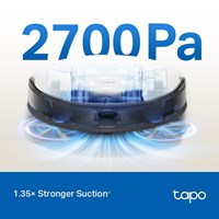 TP-LINK Tapo RV20 Mop Plus MagSlim LiDAR Navigasyonlu Robot Süpürge ve Paspas Akıllı Otomatik Boşaltma İstasyonu