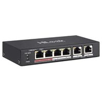 HILOOK 4port 2 UPLINK 60w FULL PoE NS-0106P-35B 10/100 Yönetilemez Switch Long Range 250Metre