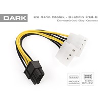 DARK DK-CB-P104 2x4pin-62pin PCIe Dönüştürücü Güç Kablosu