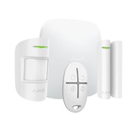 AJAX Starter Hub Kit Kablosuz Alarm Seti Keypad Yok Beyaz