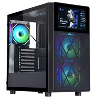 POWERBOOST PB-P4367BB 3-RGB FANLI LCD EKRANLI GAMING MID-TOWER PC KASASI