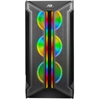 POWERBOOST VK-Z002B 4-ARGB RING FANLI GAMING MID-TOWER PC KASASI