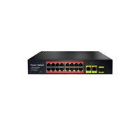 TIWOX 16port TP-G1621SFP-POE300W GIGABIT 2-SFP 1-UPLINK 300W FULL POE SWITCH