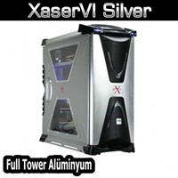 Thermaltake XaserVI Gümüş FullTower Pencereli Aluminyum Kasa PSU yok