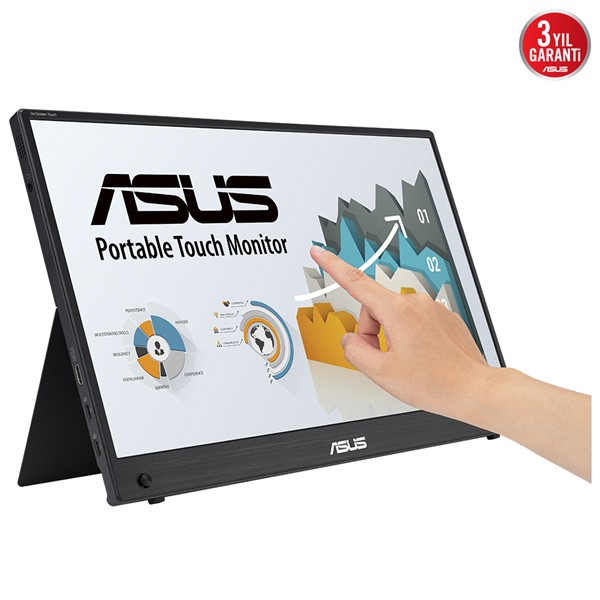 ASUS 15.6 IPS ZenScreen Touch MB16AHT HDMI-USB C Taşınabilir Dokunmatik Monitör