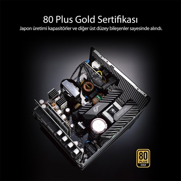 ASUS 1000W 80 GOLD ROG STRIX 1000G 13.5cm Fanlı APFC Tam Modüler Power Supply