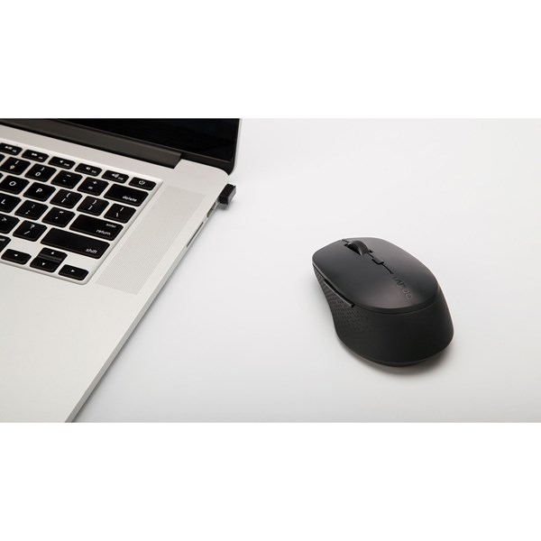 Rapoo M300 18048 1600Dpı Çok Modlu Sessiz Tıklama Özellikli Kablosuz Mouse Koyu Gri