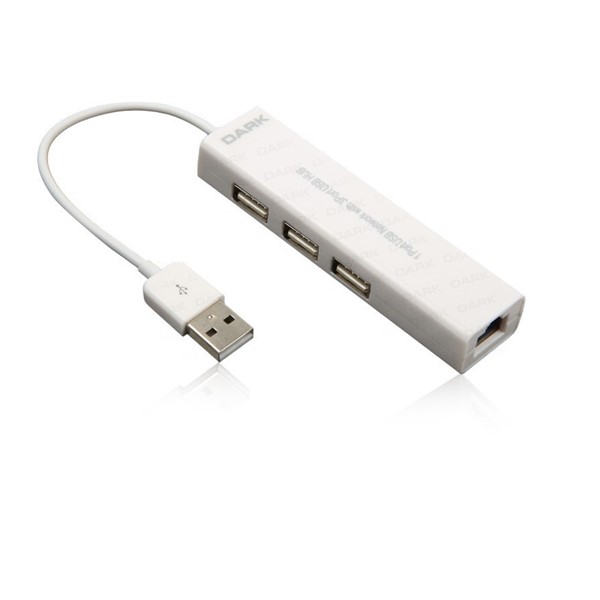 DARK DK-AC-USB23L 10/100 1port USB Ethernet,3x USB Çoklayıcı