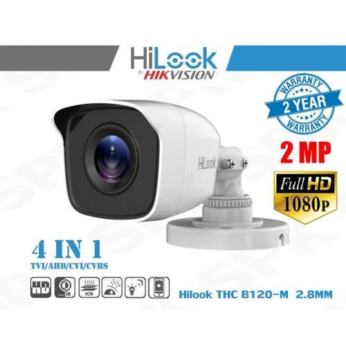 HILOOK 2MP BULLET 2.8MM THC-B123-M 30metre IR Kamera Metal Kasa