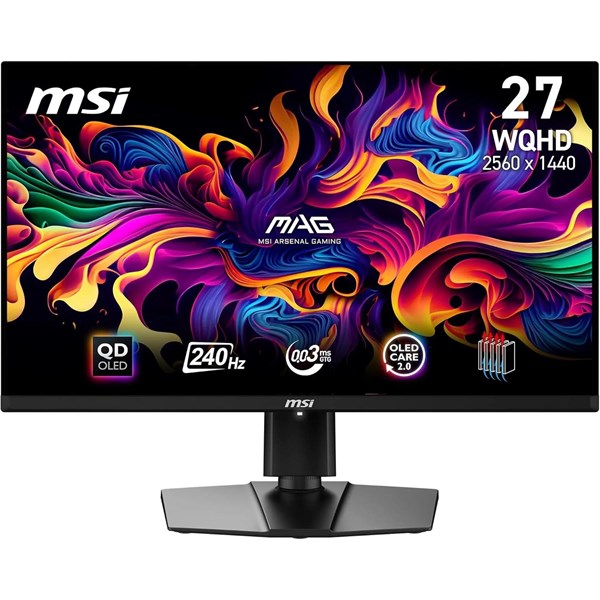 MSI 26.5 QD OLED MAG 271QPX 0.03MS 360HZ HDMI-DP USBC GAMING MONİTÖR 2560X1440