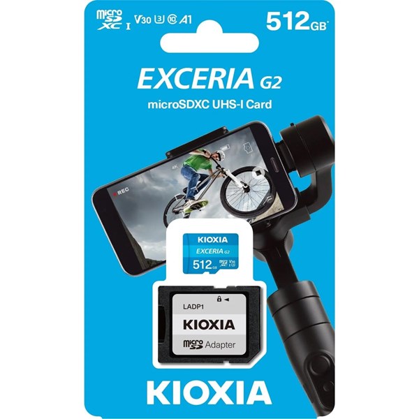 KIOXIA 512GB EXCERIA G2 LMEX2L512GG2 4K MICRO-SD HAFIZA KARTI