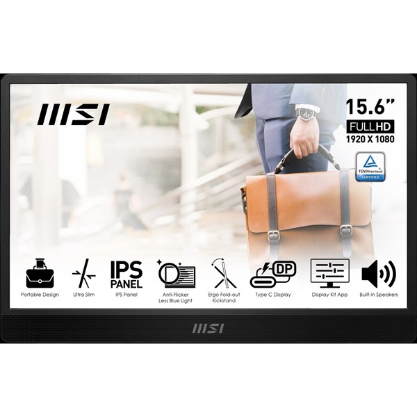 MSI 15.6 IPS PRO MP161 E2U 4MS 60HZ TYPE-C TAŞINABİLİR MONİTÖR