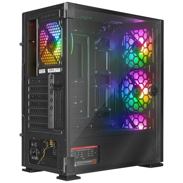 RAMPAGE 750W 80 TRAPPER GAMING MID-TOWER PC KASASI