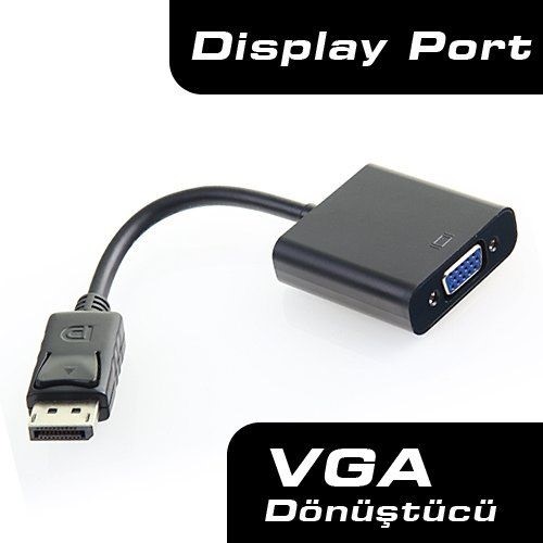 DARK DK-HD-ADPXVGA 0.15metre DP-VGA D Görüntü Adaptörü Siyah