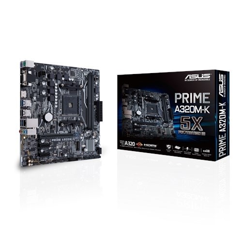 ASUS PRIME A320M-K DDR4 M2 PCIe NVME HDMI PCIe 16X v3.0 AM4 mATX