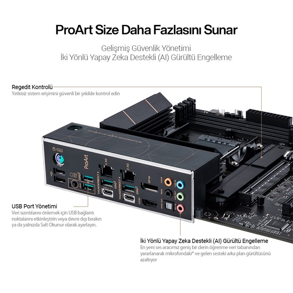 ASUS PROART B550-CREATOR DDR4 M2 PCIe NVME HDMI-Thunderbolt PCIe 16X v4.0 AM4 ATX