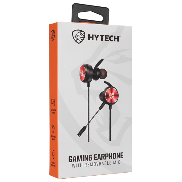 Hytech HY-GK3 3,5 Oyuncu Esnek Mikrofonlu Kırmızı Kulakiçi Kulaklık