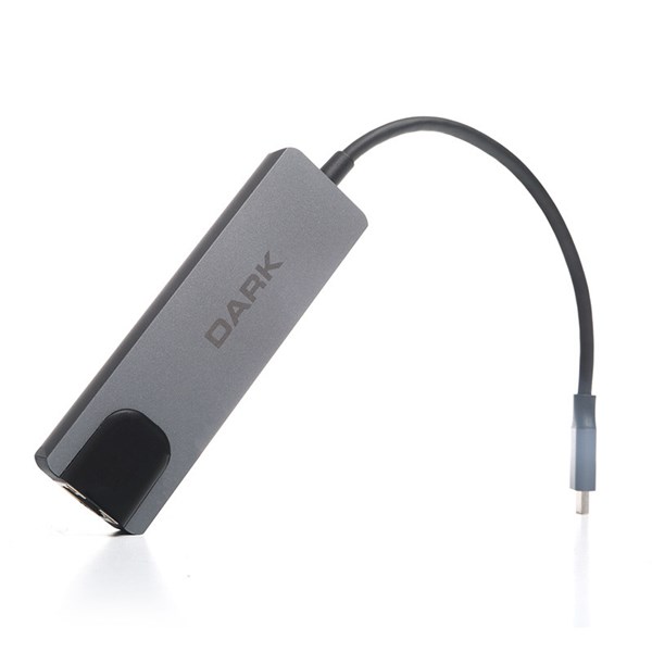 DARK DK-AC-U31X46 Type-C to Ethernet / HDMI / USB 3.0 - USB 2.0 / USB-C PD 65W Macbook Pro/Air  Notebook/Ultrabook için Port Çoklayıcı HUB