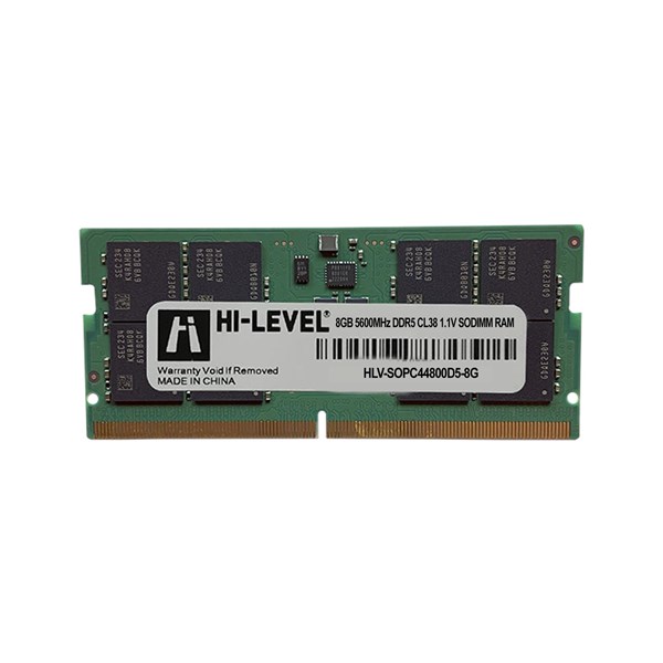 HI-LEVEL 8GB DDR5 5600MHZ CL38 NOTEBOOK RAM HLV-SOPC44800D5-8G