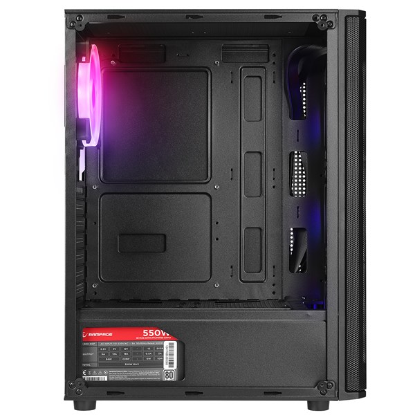 RAMPAGE 550W 80 HELIOS MESH GAMING MID-TOWER PC KASASI